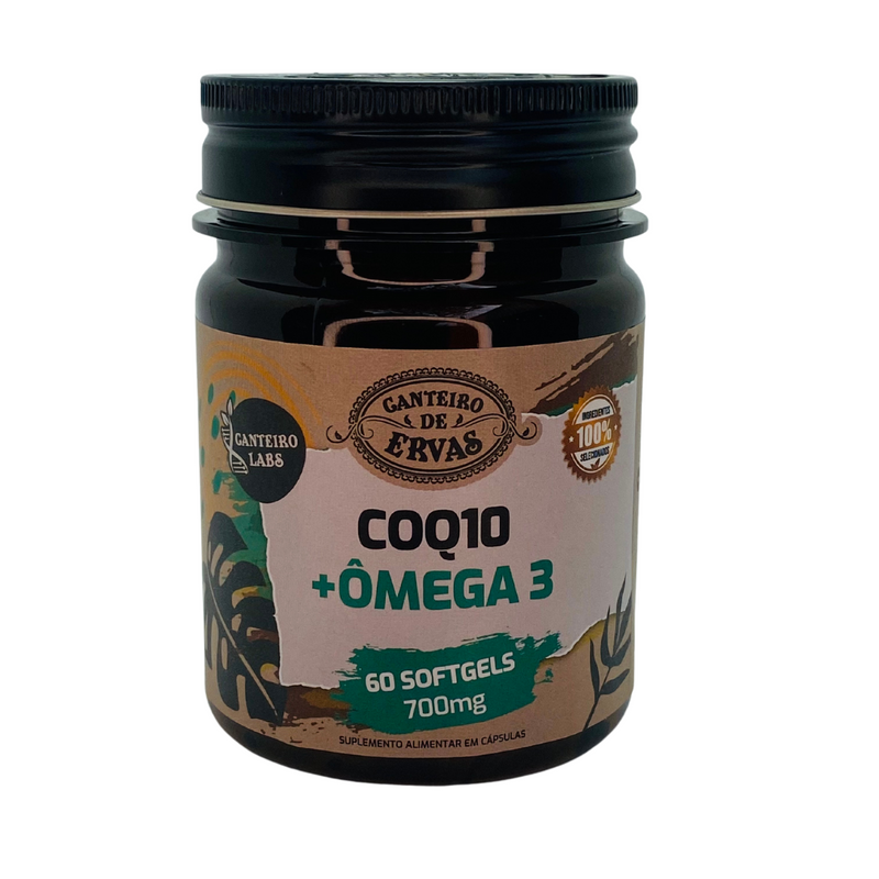 Coq10 + Ômega 3 Canteiro de Ervas 700mg 60Softgels