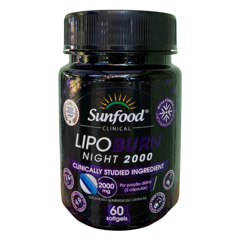 Lipoburn Night Sunfood 60 Softgels 2000mg