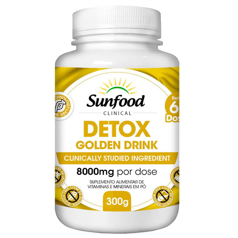 Detox Golden Drink 60 Doses 300g Solúvel Sunfood