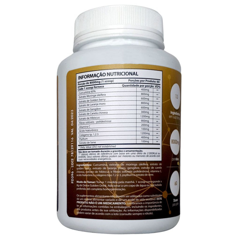 Detox Golden Drink 60 Doses 300g Solúvel Sunfood