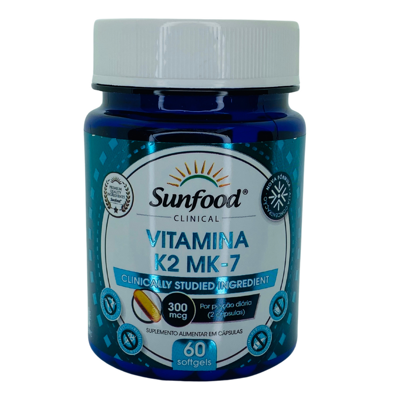 Vitamina K2 MK-7 Sunfood 150mcg 60Cápsulas