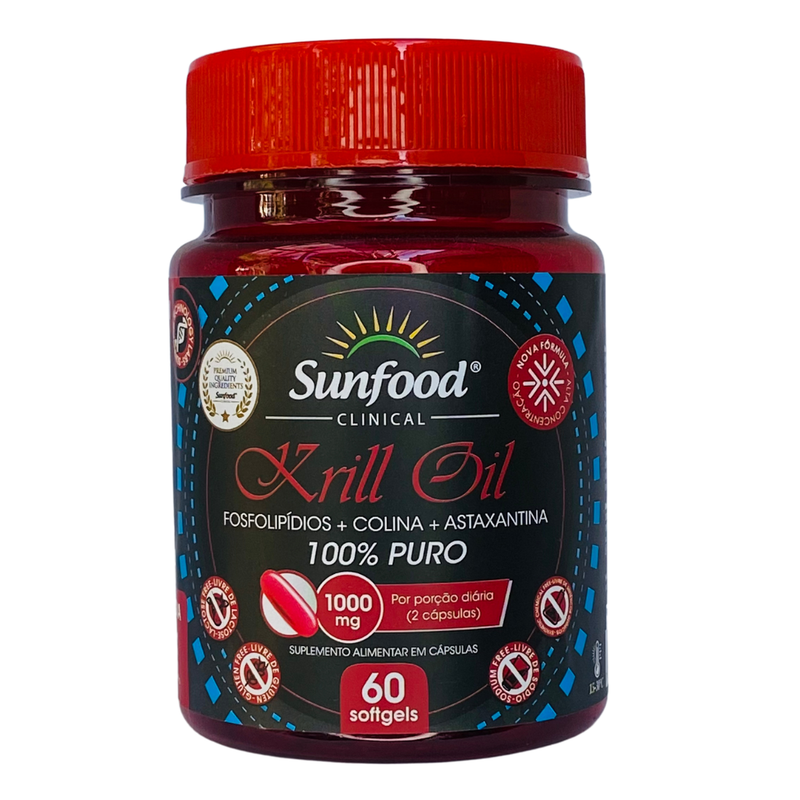 Krill Oil Sunfood 1000mg 60Softgels