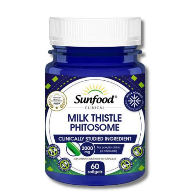 Milk Thistle Phitosome Sunfood 2000mg 60Softgels