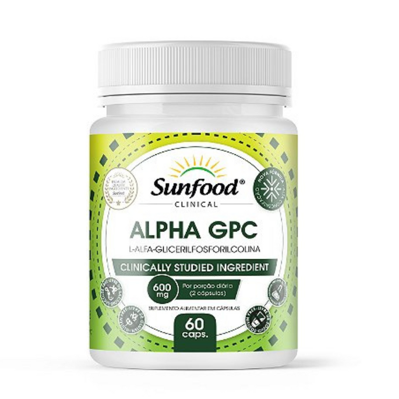 Alpha GPC Sunfood 600mg 60Caps