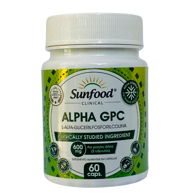 Alpha GPC Sunfood 600mg 60Caps