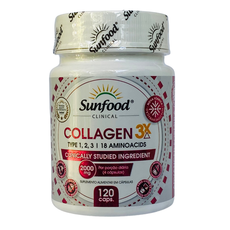 Collagen 3x Sunfood 2000mg 120Caps