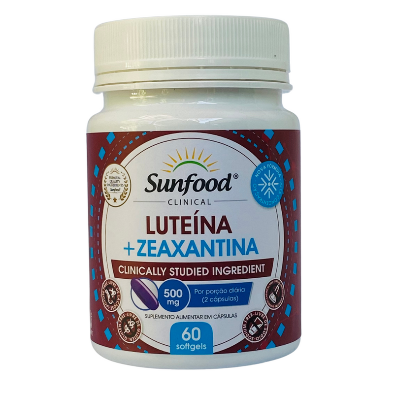 Luteína + Zeaxantina Sunfood 500mg 60Softgels