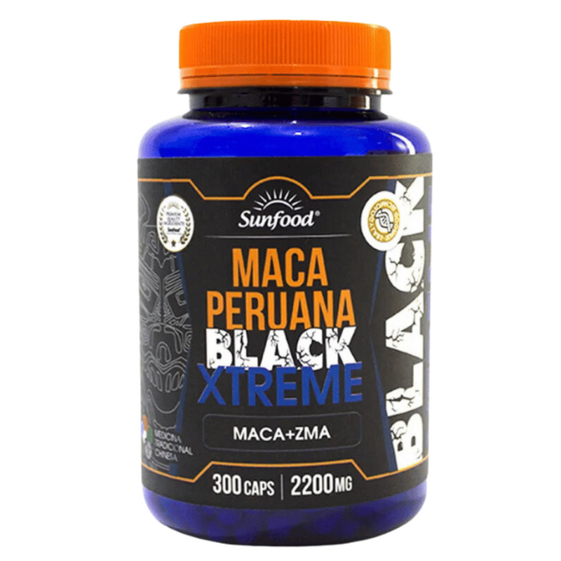 Maca Peruana Black Xtreme Sunfood 2200mg 300Caps