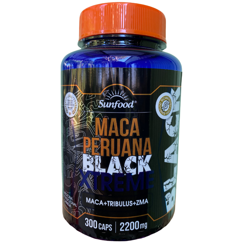 Maca Peruana Black Xtreme Sunfood 2200mg 300Caps